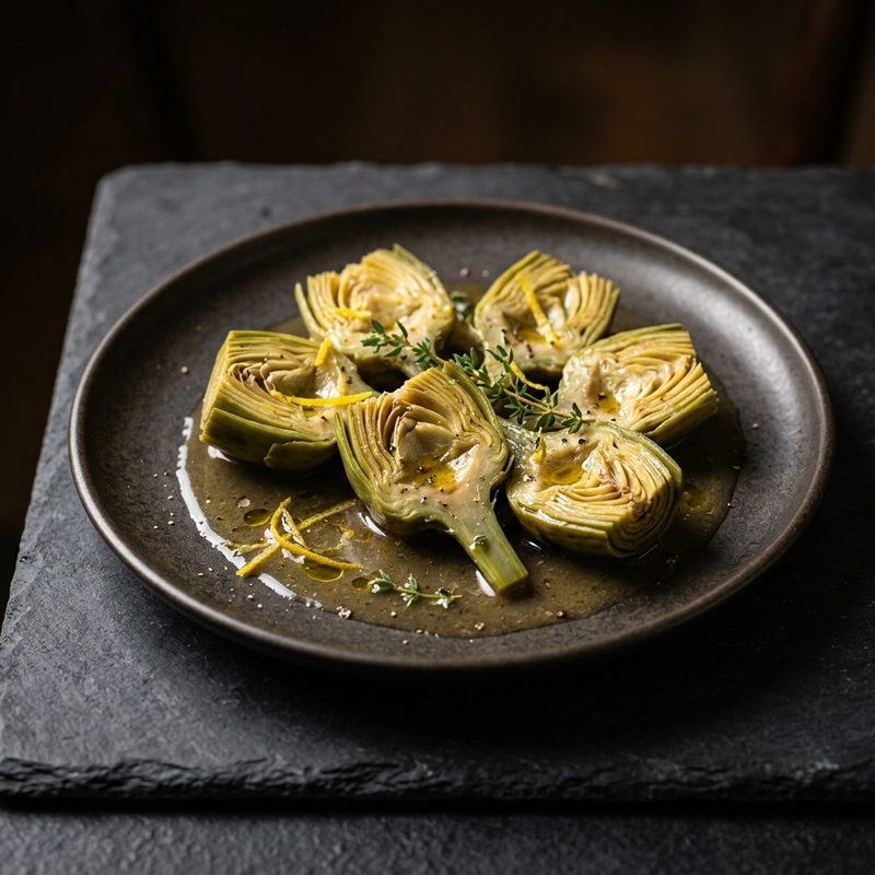 Braised Baby Artichokes