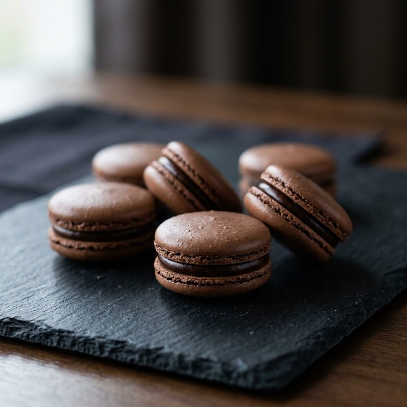 Chocolate Macarons