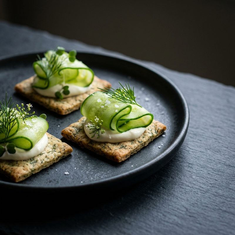 Cucumber and Dill Cracker