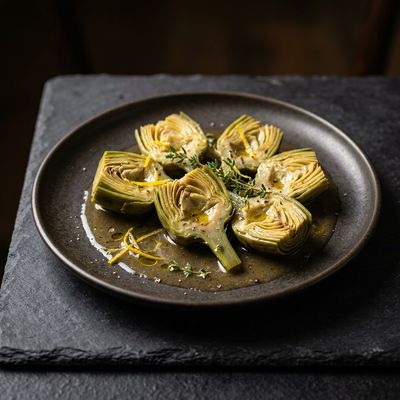 Braised Baby Artichokes