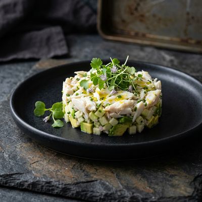Crab Salad with Avocado and Apple