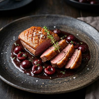 Duck Breast with Cherry and Thyme