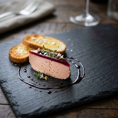 Duck Liver Parfait with Port Reduction