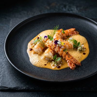 Langoustine with Bisque Emulsion
