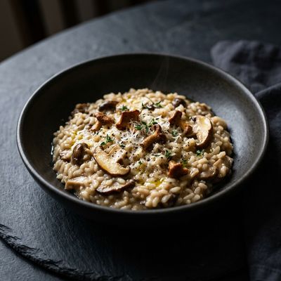 Wild Mushroom Risotto with Aged Parmesan